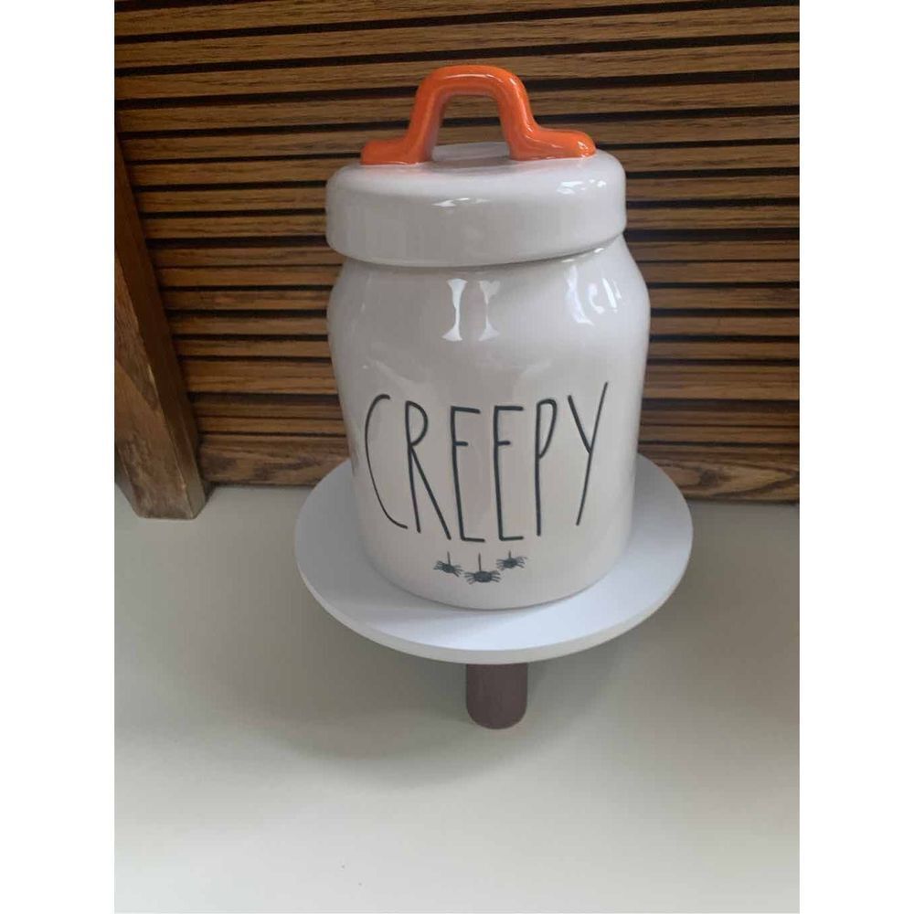 Rae Dunn Halloween CREEPY Canister